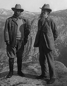 Theodore Roosevelt and John Muir, founder of the Sierra Club