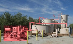 A typical methane-capture system, this one installed by a Calif. energy company