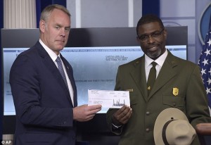 Zinke Gives Trump's NPS Check